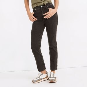 Madewell Curvy Perfect vintage Jean in Lunar (vintage black) high rise mom jean
